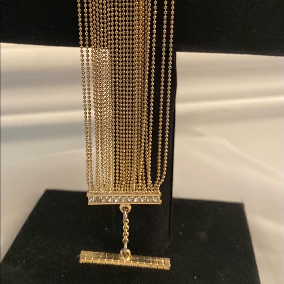 Rhinestone &Gold Bracelet - Picture 10 of 12